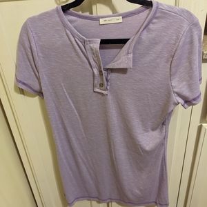 NWOT REB. in J. 220 short sleeve purple Henley style tee 💜